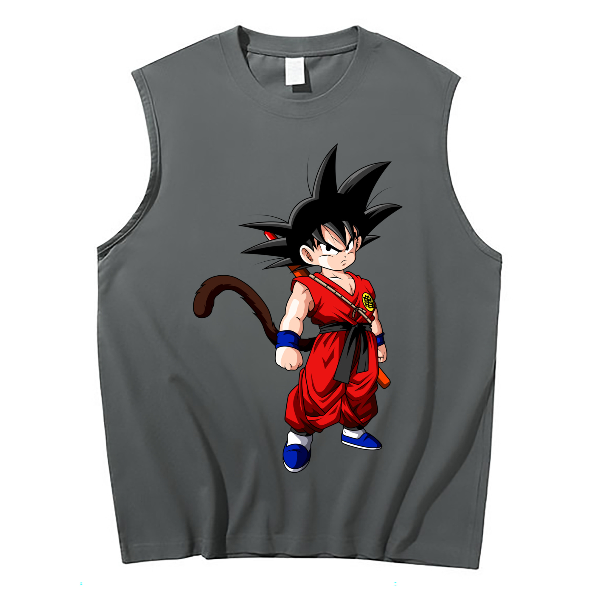 （画像用） ドラゴンボール 孫悟空（そん ごくう）Son Goku カカロット DRAGON BALL Kakarotto コットン100％タンクトップ（フロントプリント）